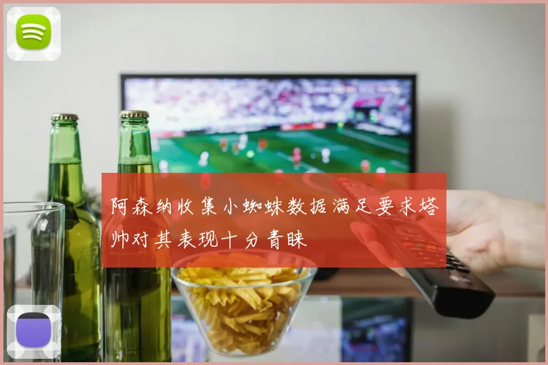 阿森纳收集小蜘蛛数据满足要求塔帅对其表现十分青睐